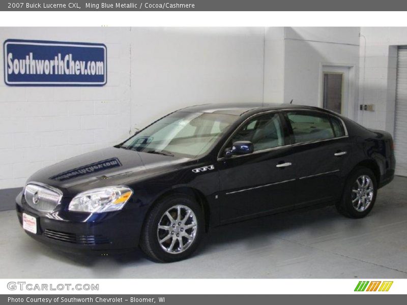 Ming Blue Metallic / Cocoa/Cashmere 2007 Buick Lucerne CXL
