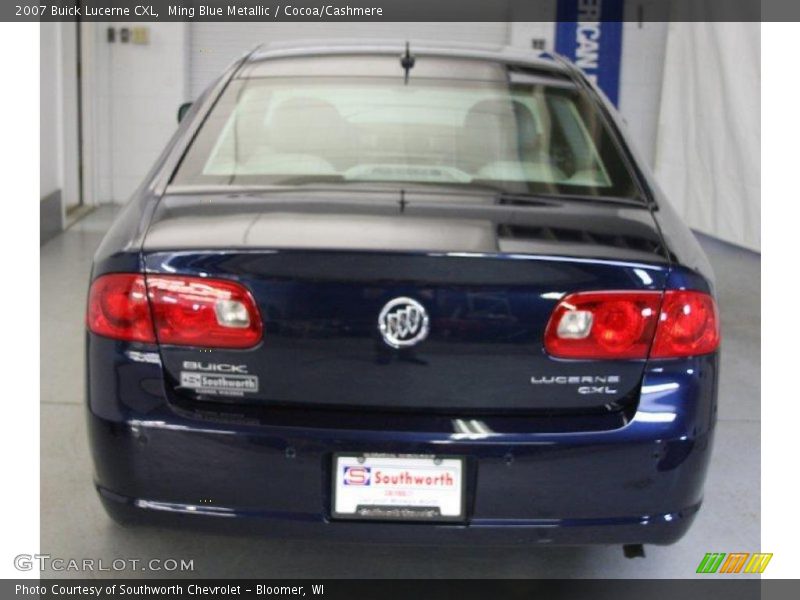 Ming Blue Metallic / Cocoa/Cashmere 2007 Buick Lucerne CXL