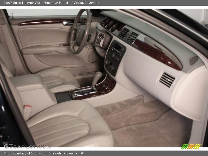 Ming Blue Metallic / Cocoa/Cashmere 2007 Buick Lucerne CXL