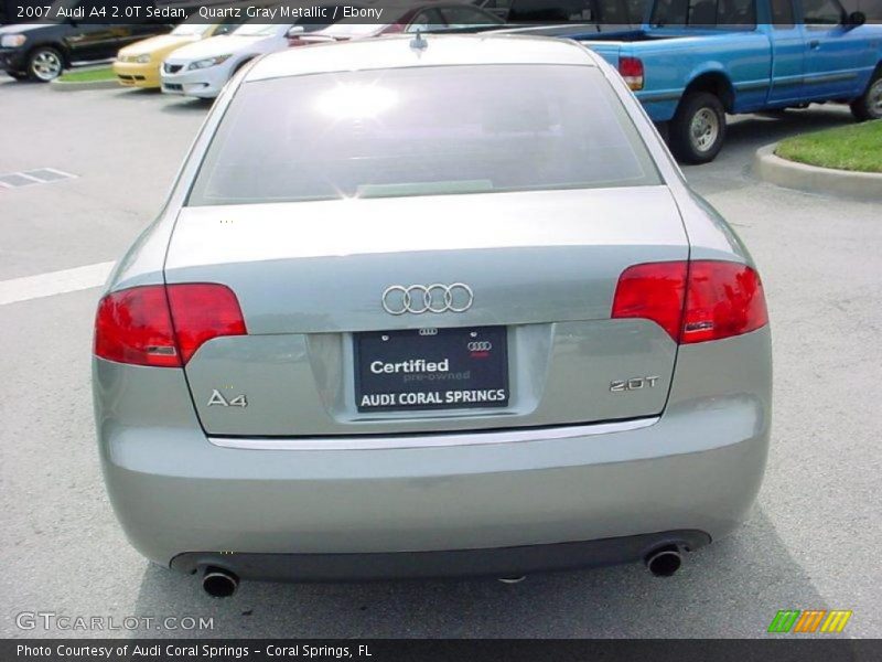 Quartz Gray Metallic / Ebony 2007 Audi A4 2.0T Sedan