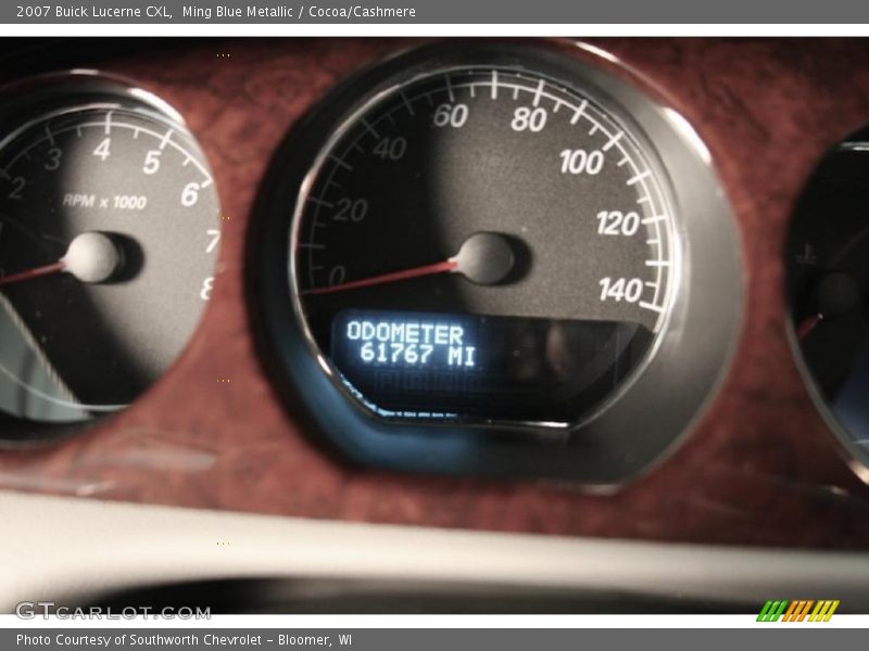 Ming Blue Metallic / Cocoa/Cashmere 2007 Buick Lucerne CXL