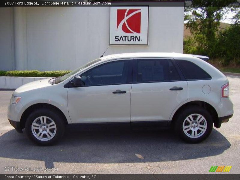 Light Sage Metallic / Medium Light Stone 2007 Ford Edge SE