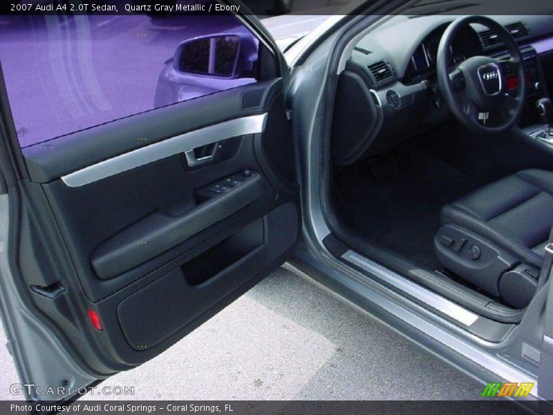 Quartz Gray Metallic / Ebony 2007 Audi A4 2.0T Sedan