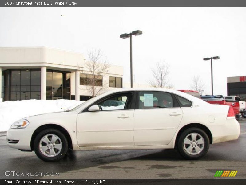White / Gray 2007 Chevrolet Impala LT
