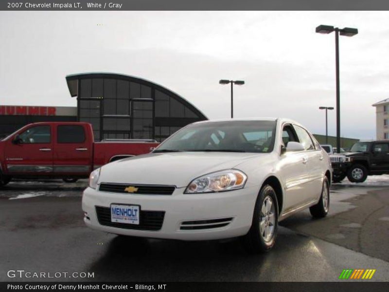 White / Gray 2007 Chevrolet Impala LT