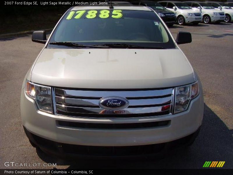 Light Sage Metallic / Medium Light Stone 2007 Ford Edge SE