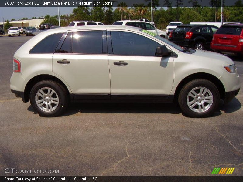 Light Sage Metallic / Medium Light Stone 2007 Ford Edge SE