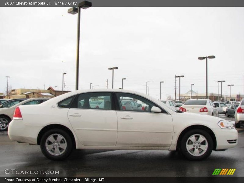 White / Gray 2007 Chevrolet Impala LT