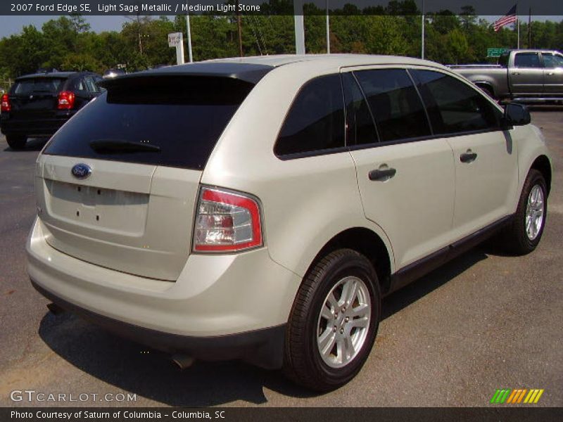 Light Sage Metallic / Medium Light Stone 2007 Ford Edge SE