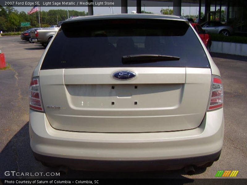 Light Sage Metallic / Medium Light Stone 2007 Ford Edge SE