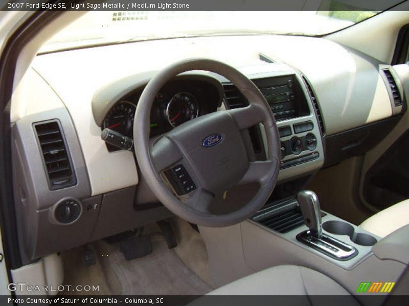 Light Sage Metallic / Medium Light Stone 2007 Ford Edge SE