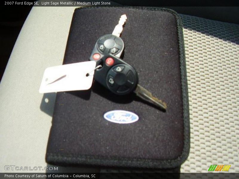 Light Sage Metallic / Medium Light Stone 2007 Ford Edge SE