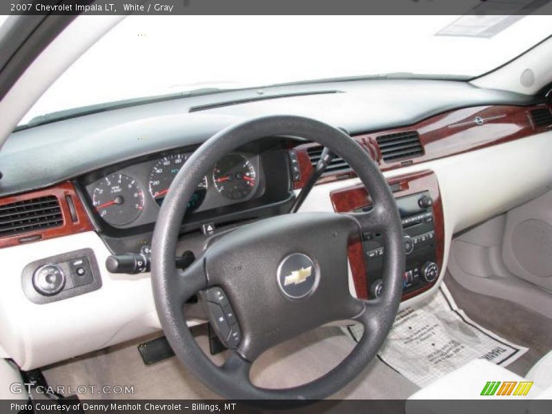 White / Gray 2007 Chevrolet Impala LT