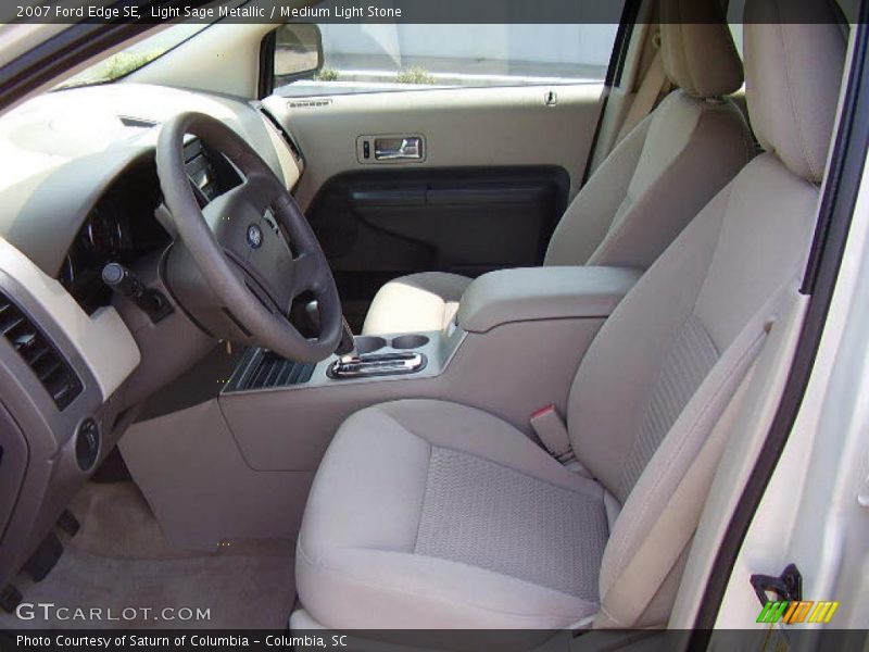 Light Sage Metallic / Medium Light Stone 2007 Ford Edge SE