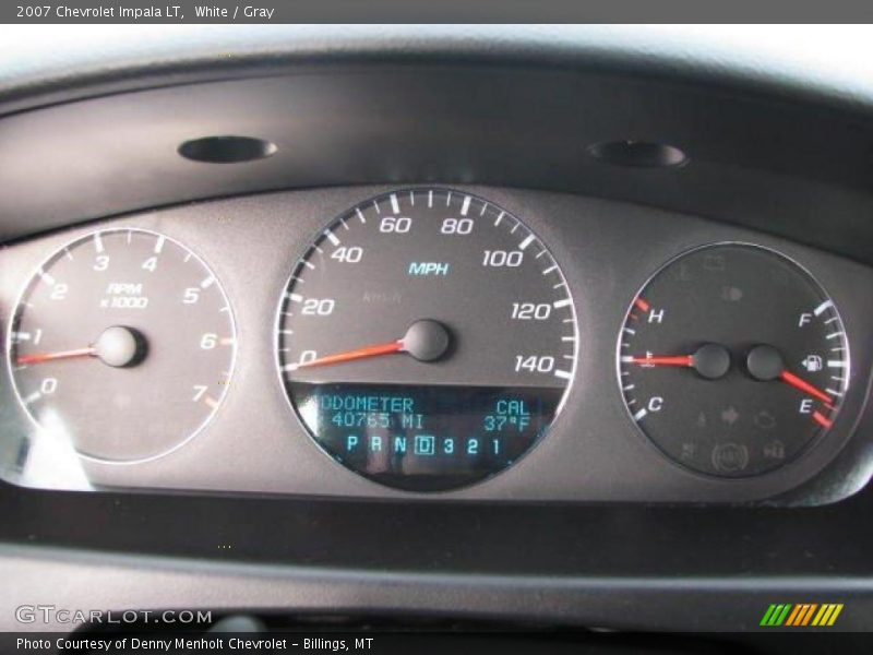 White / Gray 2007 Chevrolet Impala LT