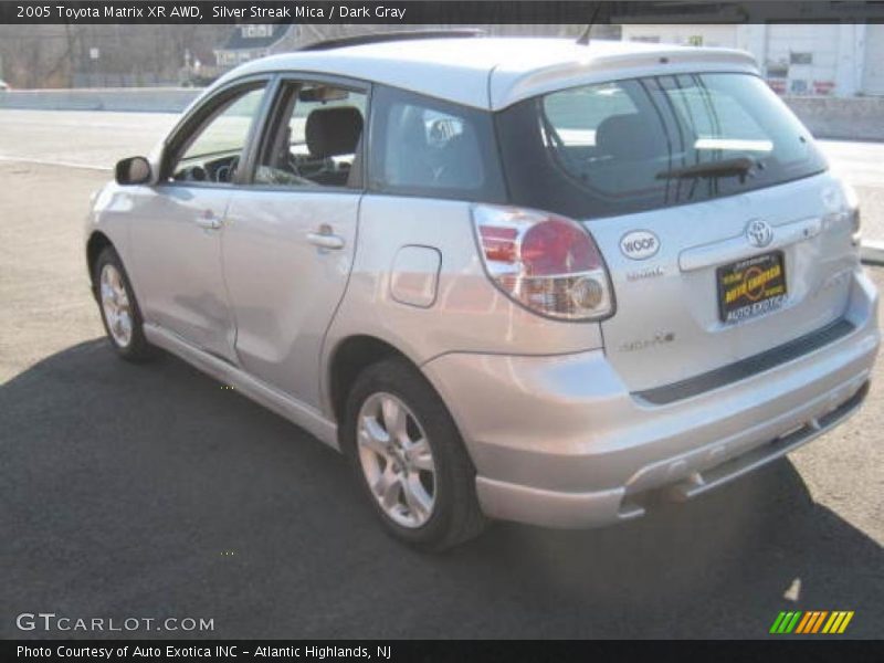 Silver Streak Mica / Dark Gray 2005 Toyota Matrix XR AWD