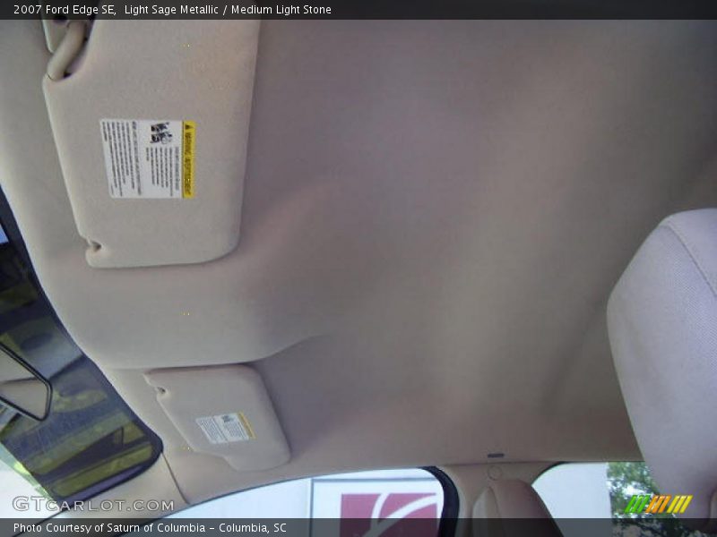 Light Sage Metallic / Medium Light Stone 2007 Ford Edge SE