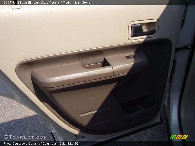 Light Sage Metallic / Medium Light Stone 2007 Ford Edge SE