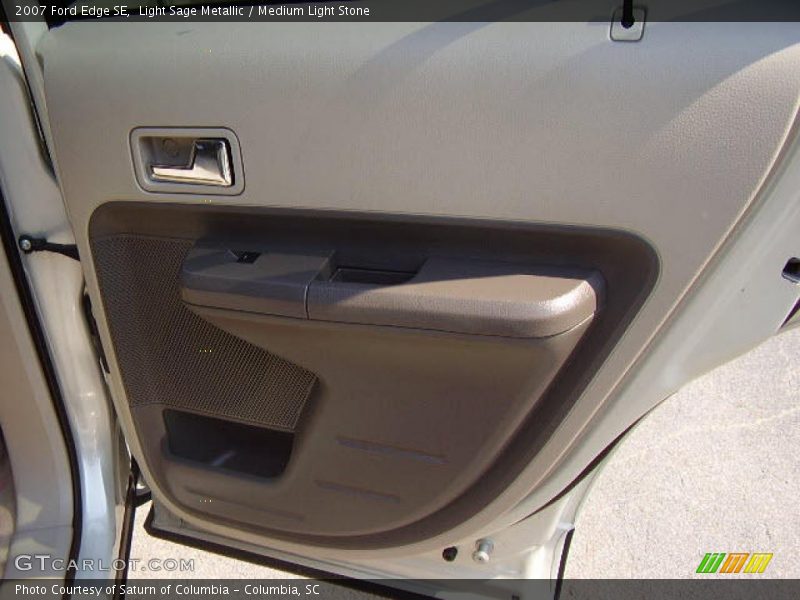 Light Sage Metallic / Medium Light Stone 2007 Ford Edge SE