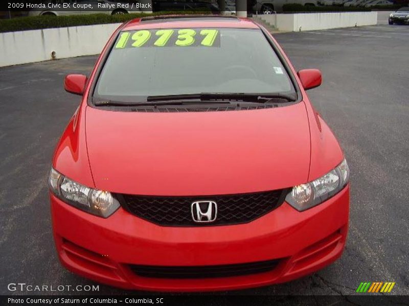Rallye Red / Black 2009 Honda Civic EX Coupe