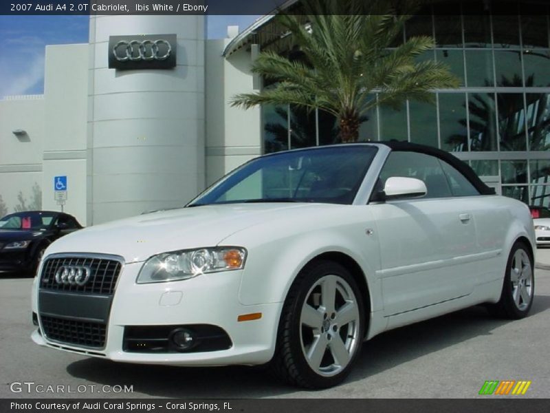 Ibis White / Ebony 2007 Audi A4 2.0T Cabriolet