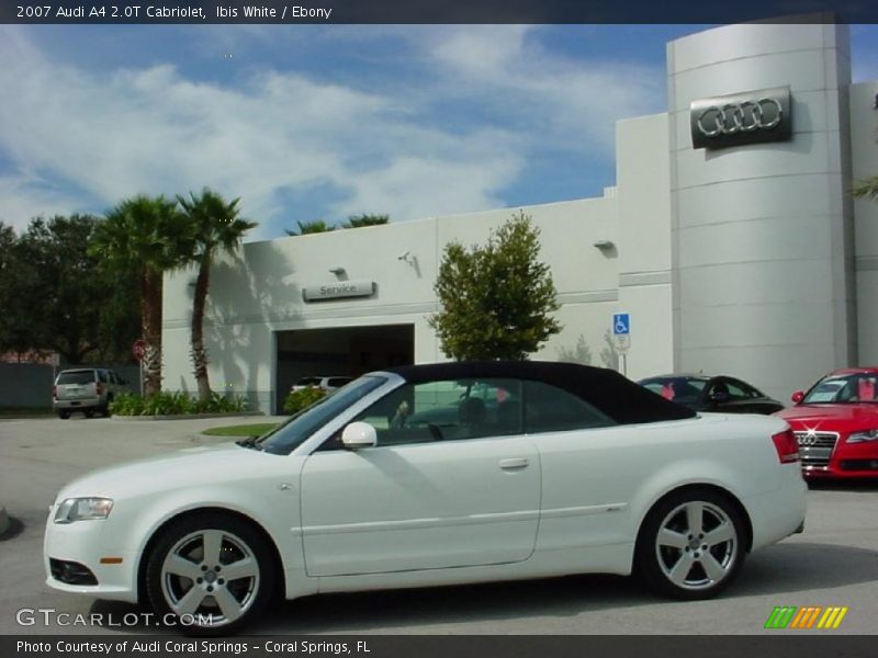Ibis White / Ebony 2007 Audi A4 2.0T Cabriolet