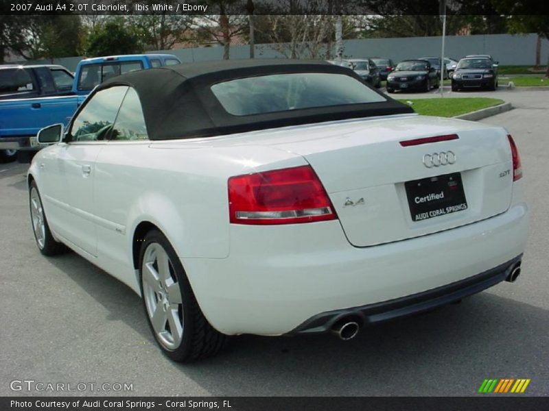 Ibis White / Ebony 2007 Audi A4 2.0T Cabriolet