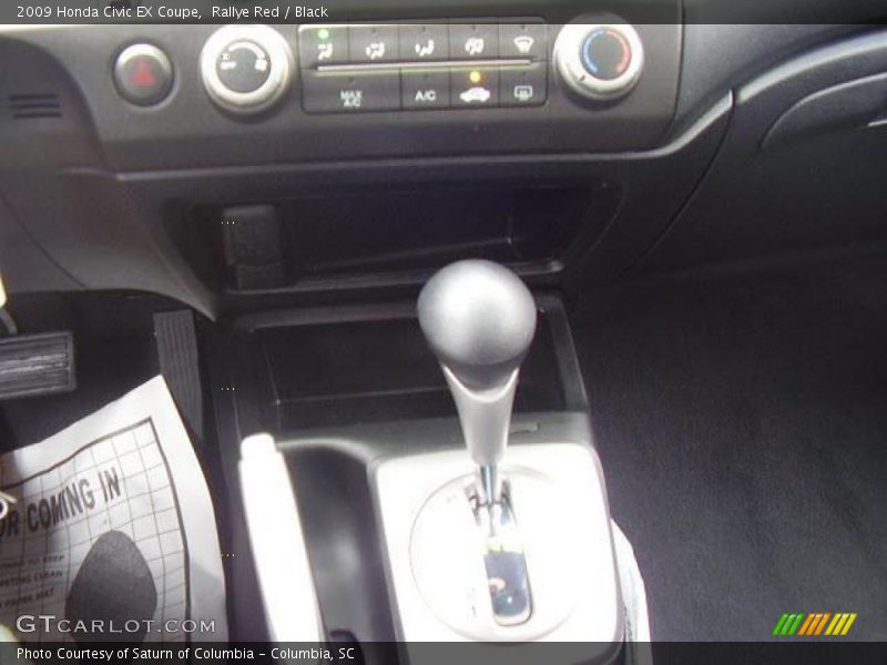 Rallye Red / Black 2009 Honda Civic EX Coupe