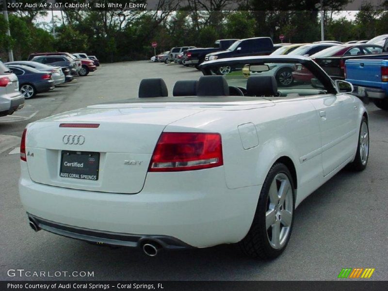 Ibis White / Ebony 2007 Audi A4 2.0T Cabriolet