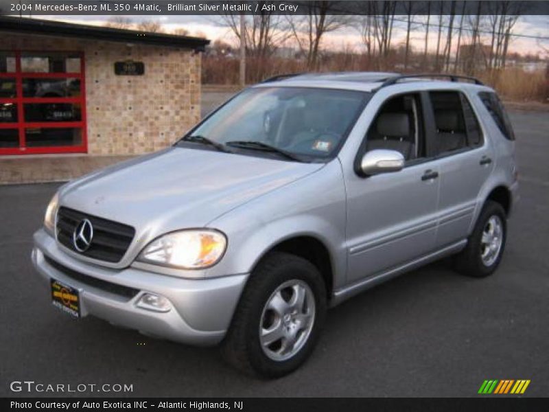 Brilliant Silver Metallic / Ash Grey 2004 Mercedes-Benz ML 350 4Matic