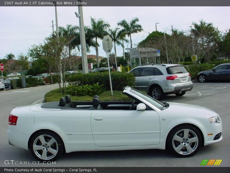 Ibis White / Ebony 2007 Audi A4 2.0T Cabriolet
