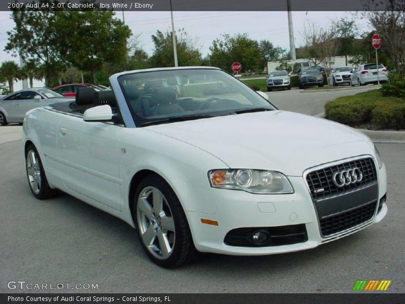 Ibis White / Ebony 2007 Audi A4 2.0T Cabriolet