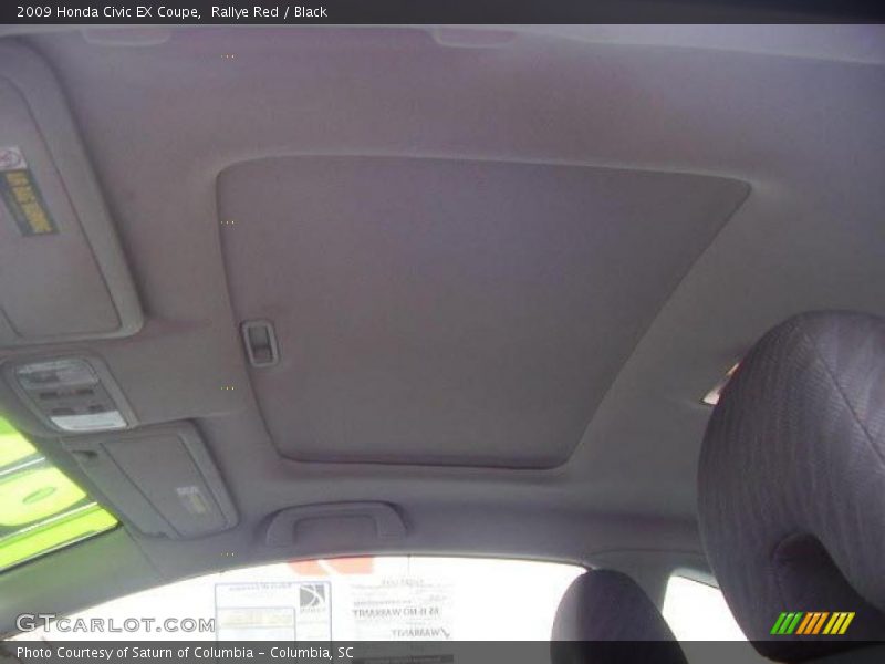 Rallye Red / Black 2009 Honda Civic EX Coupe