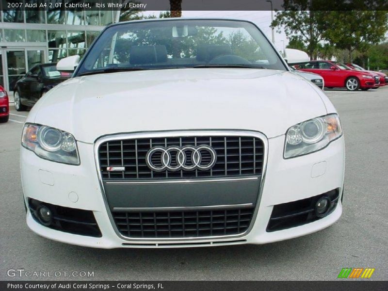 Ibis White / Ebony 2007 Audi A4 2.0T Cabriolet