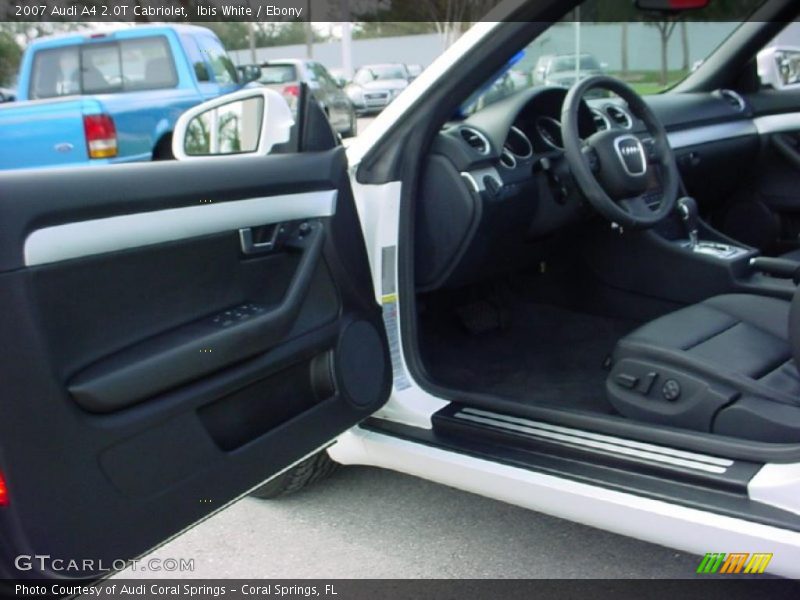 Ibis White / Ebony 2007 Audi A4 2.0T Cabriolet