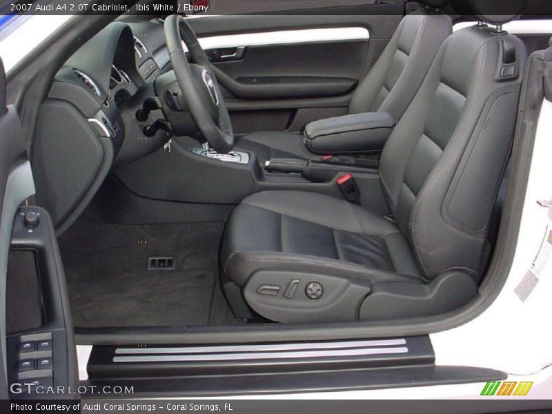 Ibis White / Ebony 2007 Audi A4 2.0T Cabriolet