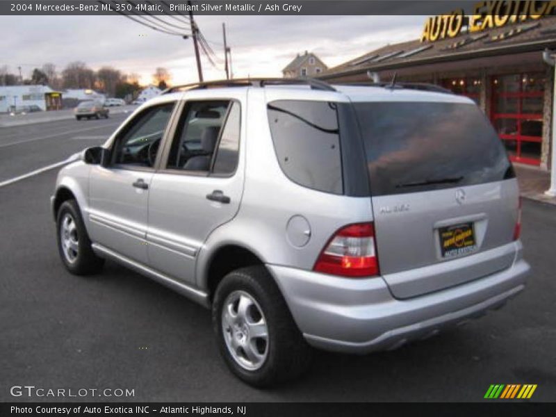 Brilliant Silver Metallic / Ash Grey 2004 Mercedes-Benz ML 350 4Matic