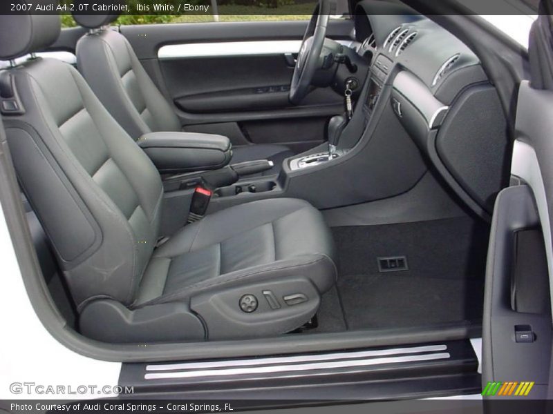 Ibis White / Ebony 2007 Audi A4 2.0T Cabriolet