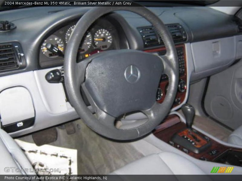 Brilliant Silver Metallic / Ash Grey 2004 Mercedes-Benz ML 350 4Matic