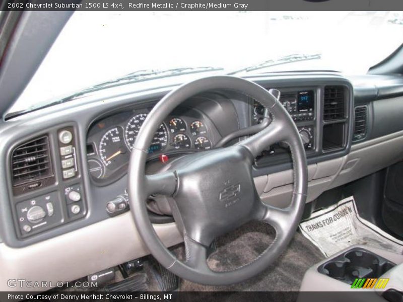 Redfire Metallic / Graphite/Medium Gray 2002 Chevrolet Suburban 1500 LS 4x4