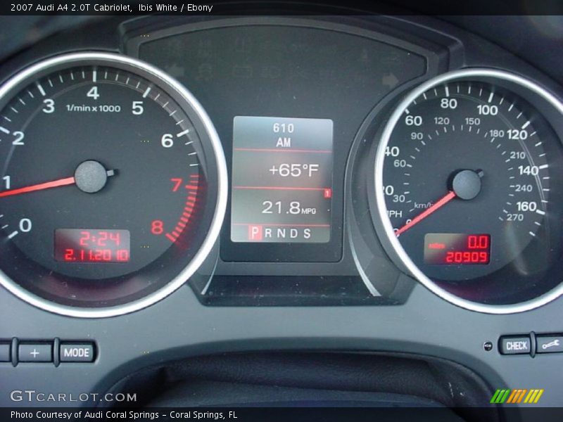 Ibis White / Ebony 2007 Audi A4 2.0T Cabriolet