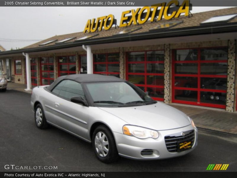 Brilliant Silver Metallic / Dark Slate Gray 2005 Chrysler Sebring Convertible