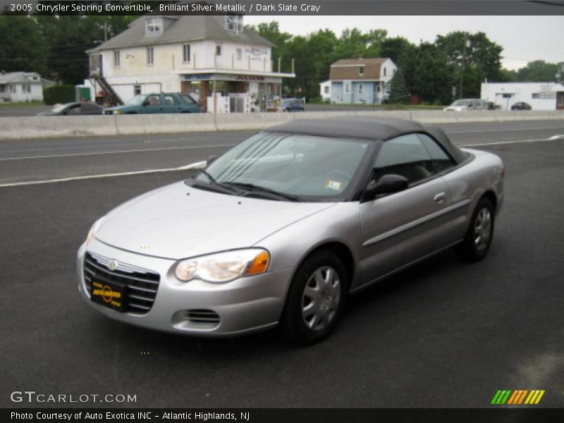 Brilliant Silver Metallic / Dark Slate Gray 2005 Chrysler Sebring Convertible