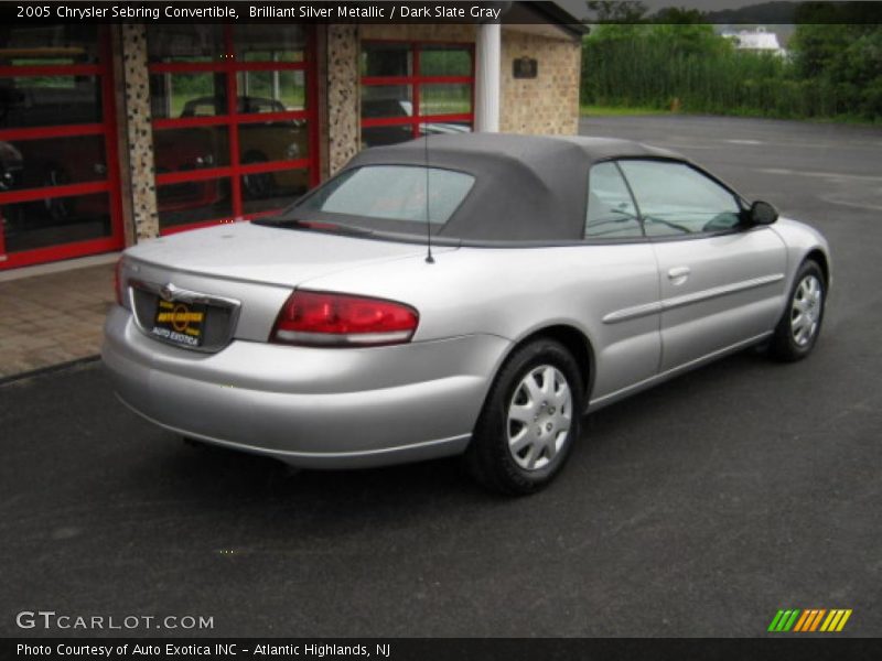 Brilliant Silver Metallic / Dark Slate Gray 2005 Chrysler Sebring Convertible
