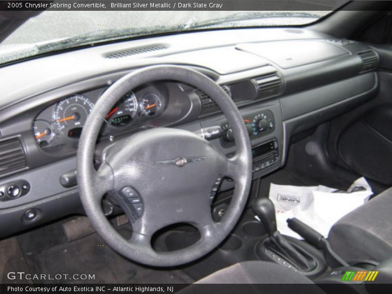 Brilliant Silver Metallic / Dark Slate Gray 2005 Chrysler Sebring Convertible