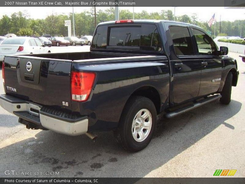 Majestic Blue / Graphite Black/Titanium 2007 Nissan Titan XE Crew Cab