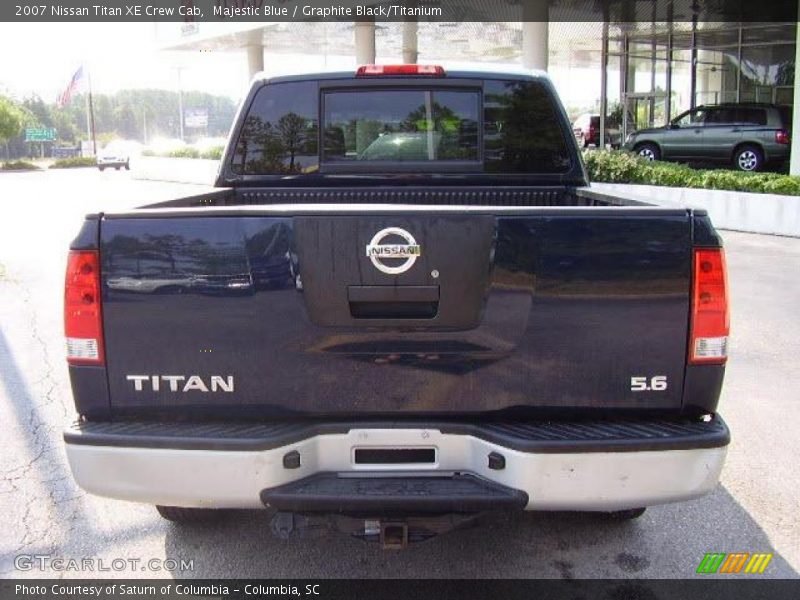 Majestic Blue / Graphite Black/Titanium 2007 Nissan Titan XE Crew Cab