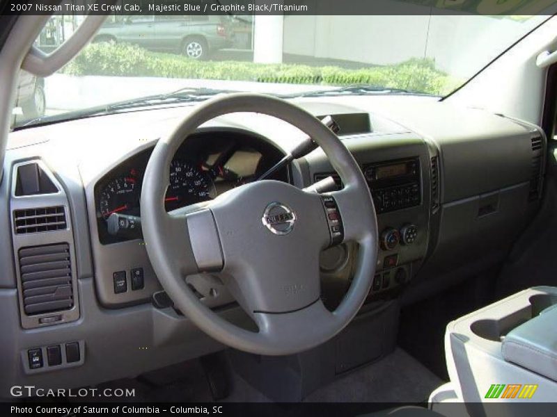 Majestic Blue / Graphite Black/Titanium 2007 Nissan Titan XE Crew Cab
