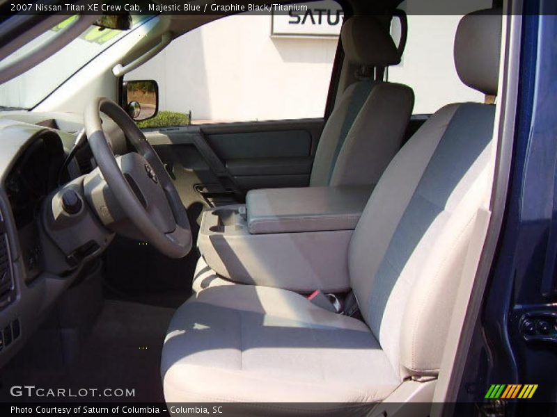 Majestic Blue / Graphite Black/Titanium 2007 Nissan Titan XE Crew Cab