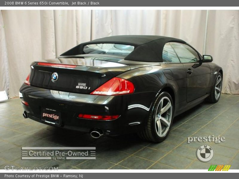 Jet Black / Black 2008 BMW 6 Series 650i Convertible